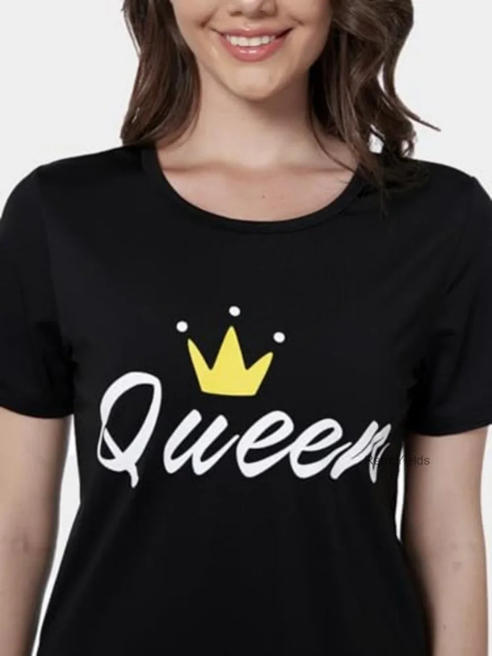 Mommy and Me Matching Pajama Set Short Sleeve Queen Princess Print
